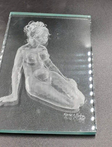 Vintage engraving glass - engraving, on