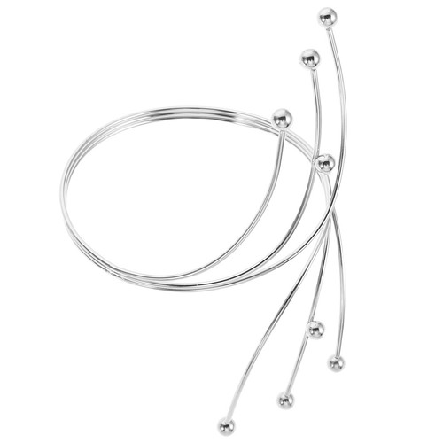 Iron open cuff bracelet - open,