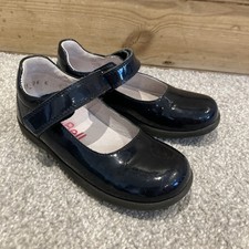 Girls 8.5 Uk Eur 26 Bo Bell Dark Navy Patent Shoes Mary Jane Strap