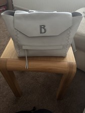 BIBA light grey Leather Designer Handbag VGC new without tags