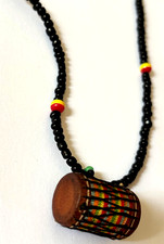 Rasta Drum Pendant Necklace Pendant