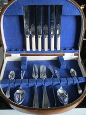 Vintage Faux Bone Cutlery Set 22 pieces