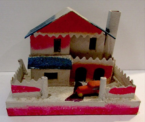 Vintage christmas house - christmas,