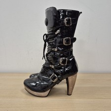 New Rock Black Patent Leather