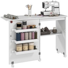 HOMCOM Folding Sewing Table