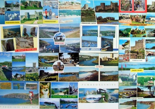 Topographical postcards - postcards,