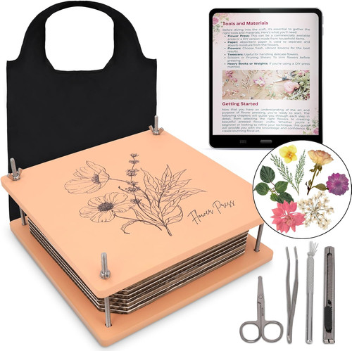 Wooden flower press kit - wooden,