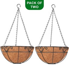 2x Metal Hanging Baskets