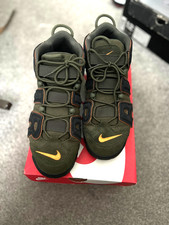 Nike Air More Uptempo 96 Khaki Cargo UK Size 11 46 Mens Trainers Green