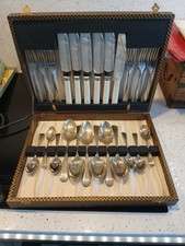 Vintage Nickel Silver And Stainless Steel Cutlery Set