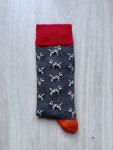 Men dog print crew socks - men’s,