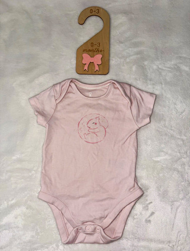 Mothercare pink bodysuit - 0-3m,