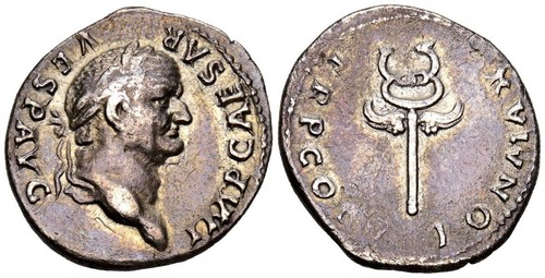 Vespasian denarius ar - vespasian., (ar