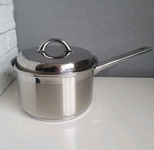 John Lewis Classic Stainless Steel Lidded Saucepan 18cm 2L *NEW OTHER* RRP £50