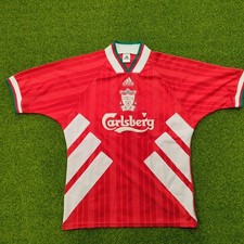 VINTAGE 93-95 Liverpool Home Shirt ADIDAS CARLSBERG Classic Fowler Rush