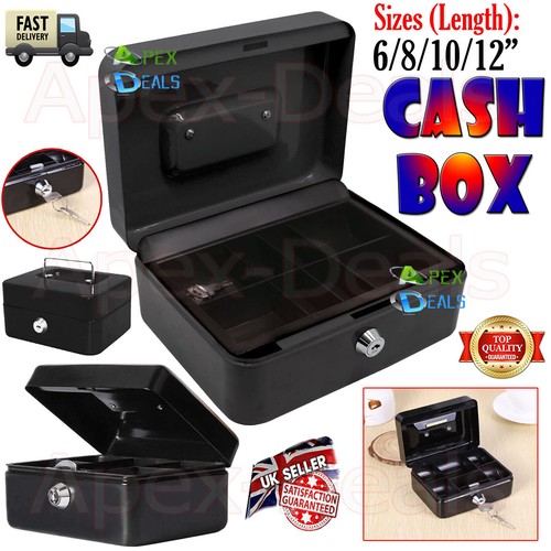 Metal cash box money - box,