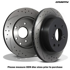 Rear drilled grooved 296mm - rear,