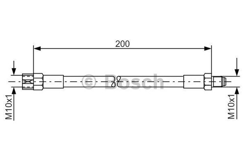 987 476 002 bosch - brake, hose