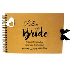 Personalised kraft scrapbook - personalised,