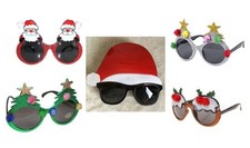 Novelty Christmas Glasses Xmas Party Glittery Sparkly Sunglasses Fun Festive
