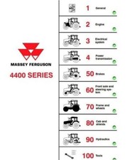 Massey Ferguson 4400 series Workshop Manual Get it Today