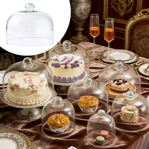 Glass dome cake cover clear - glass,
