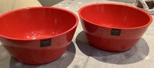 New 2 X Zak! Red Serving bowls