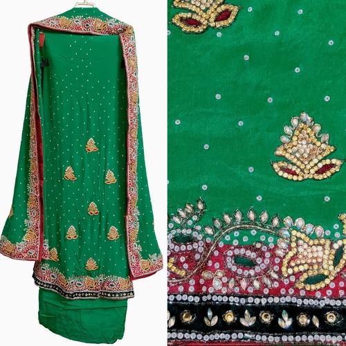 Green pure crepe hevy - green, wrk
