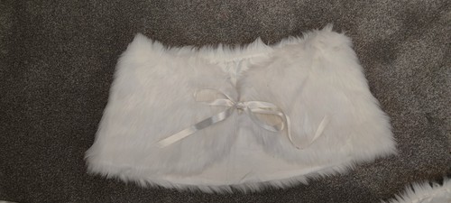 Faux fur stole neck warmer - faux,