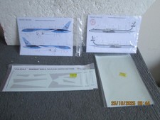 1/144   ASSORTED  AIRLINER  DECALS  AS IN PICTURE  LOT  1   see des