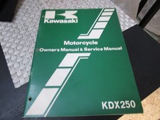 KAWASAKI KDX250 OEM OWNERS &