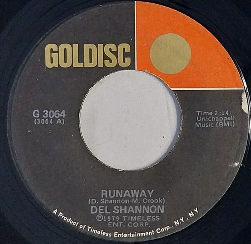 Del shannon runaway single - runaway,