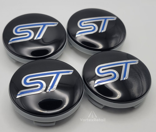 Blue black st centre caps - black,