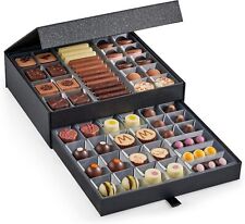 Hotel Chocolat Classic Cabinet 600g - Assortment of 61 Milk, White and Dark -
