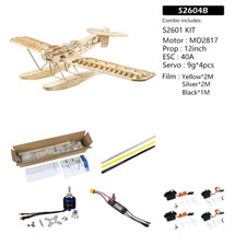 RC Airplanes Model Laser Cut Scale 1400Mm Seaplane Balsa Wood Building Kit Woodi