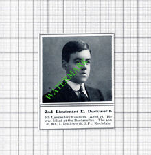 2nd Lt E Duckworth 6th