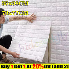 60X Stick On Tiles Self Adhesive Kitchen Bathroom 3D Wall Sticker Tiles Decor`UK