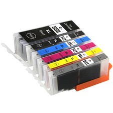 6 Printer Ink Cartridges 550/551 (6 Set) for Canon PIXMA MG7150, MG7500, MG7550