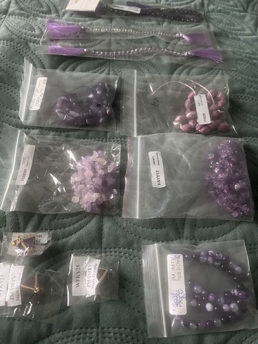Jewellery beads amethyst - beads;,