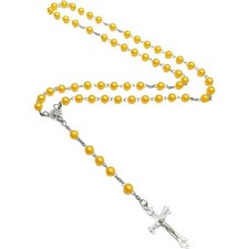 White rosary beads with - beads,