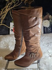Legroom Knee High Leather Boots