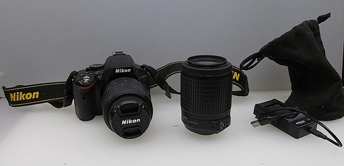 Used camara nikon d5100 with - used,