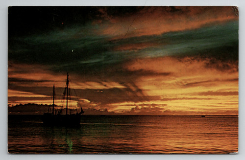 Sunset sailboat barbados - sailboat,