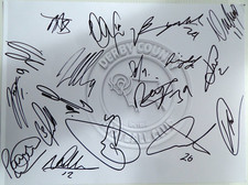 DERBY COUNTY AUTOGRAPHED A4