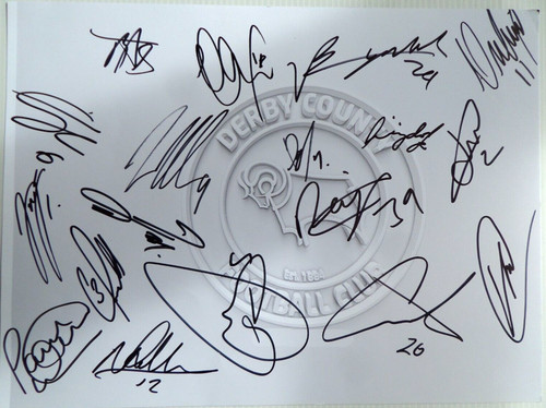 Derby county autographed - county, a4