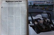 CC 1985 mag article: LOTUS 30, example raced at Brands Hatch Grand Prix circuit