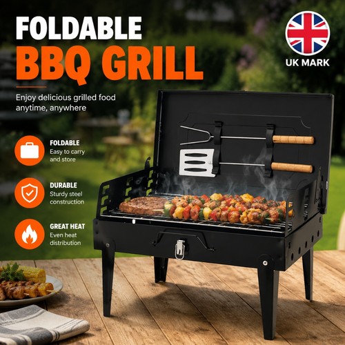 Portable foldable charcoal bbq - portable,