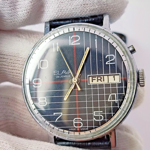 Vintage soviet watch slava - soviet,