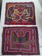 2 x Vintage Hand Stitched Kuna