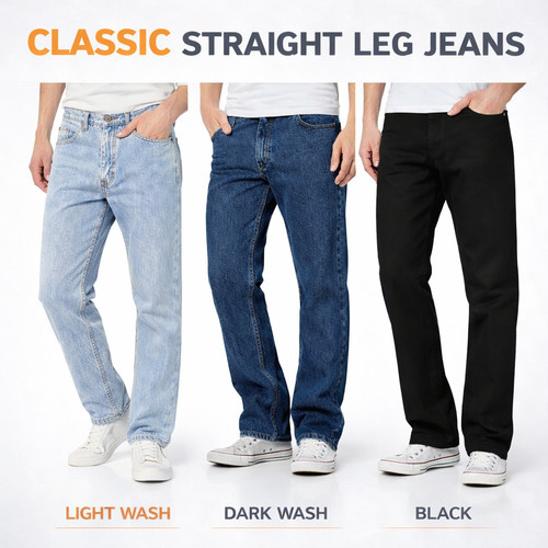 Mens denim jeans - mens, leg